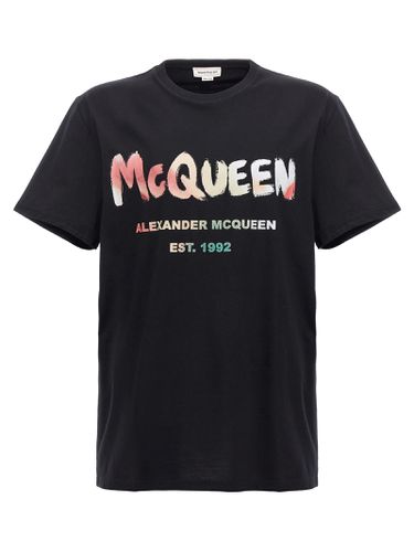 Mcqueen Graffiti T-shirt - Alexander McQueen - Modalova