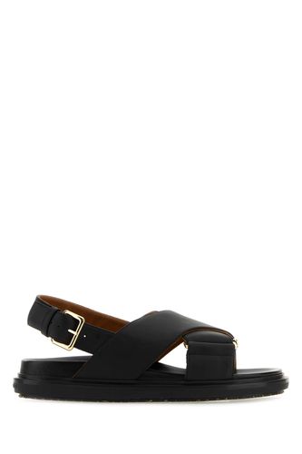 Leather Fussbett Sandals - Marni - Modalova
