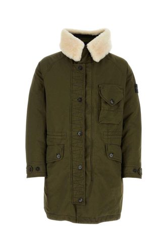 Logo-patch Buttoned Parka - Stone Island - Modalova