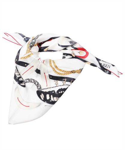 Printed Silk Scarf - Alexander McQueen - Modalova