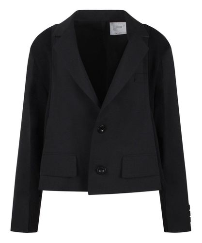 Asymmetric-hem Peak-lapels Blazer - Sacai - Modalova