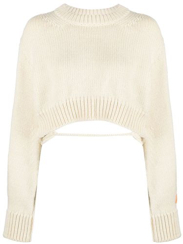 Open-back Cropped Wool Jumper - HERON PRESTON - Modalova