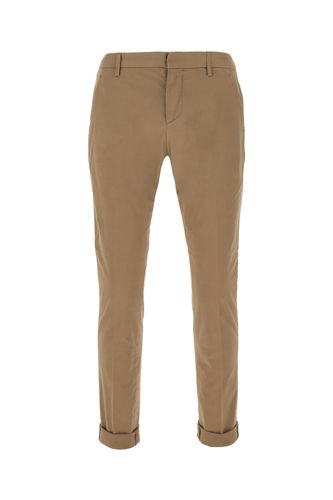 Beige Stretch Cotton Chino Pants - Dondup - Modalova