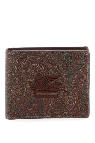 Paisley Bifold Wallet With Pegaso Logo - Etro - Modalova