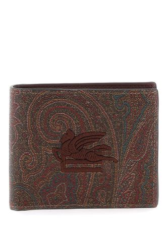 Paisley Bifold Wallet With Pegaso Logo - Etro - Modalova