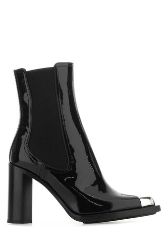 Black Leather Ankle Boots - Alexander McQueen - Modalova