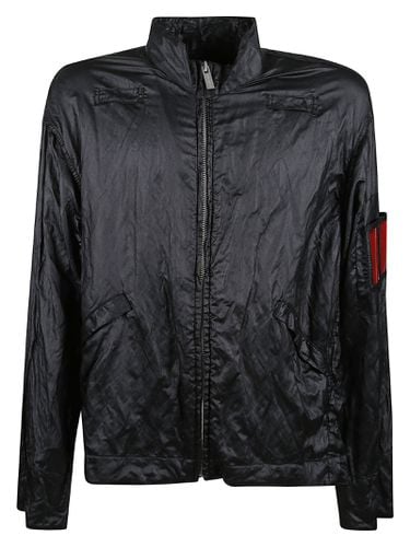 Patched Sleeve Zipped Jacket - 44 Label Group - Modalova