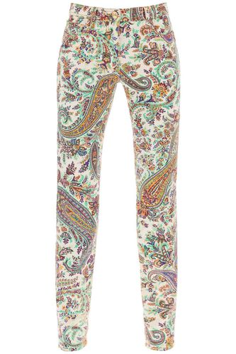 Paisley-printed High-waist Stretched Jeans - Etro - Modalova