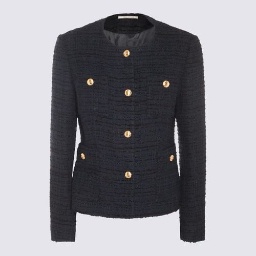 Navy Cotton Casual Jacket - Tagliatore - Modalova