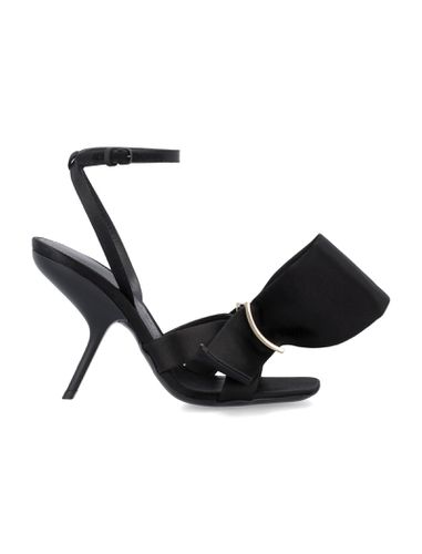 Sandal With Asymmetric Bow - Ferragamo - Modalova
