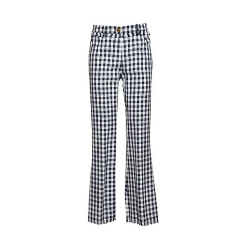 Mid Rise Gingham Checked Trousers - Etro - Modalova