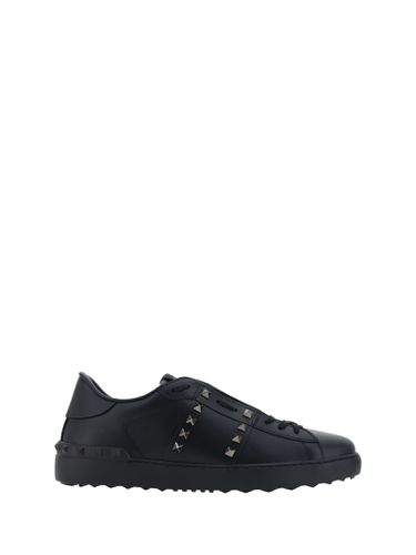 Rockstud Untitled Leather Sneakers - Valentino Garavani - Modalova