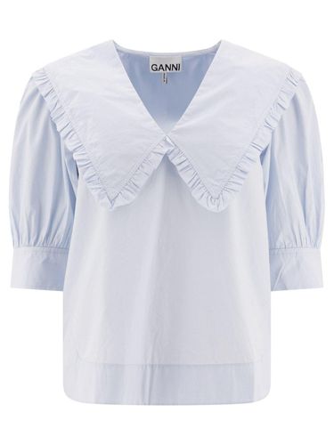 Ganni V-neck Blouse - Ganni - Modalova