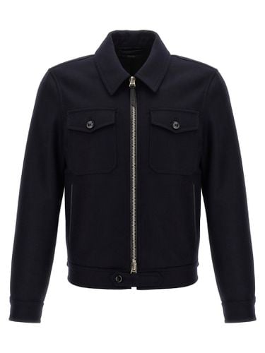 Light Melton Officer Jacket - Tom Ford - Modalova