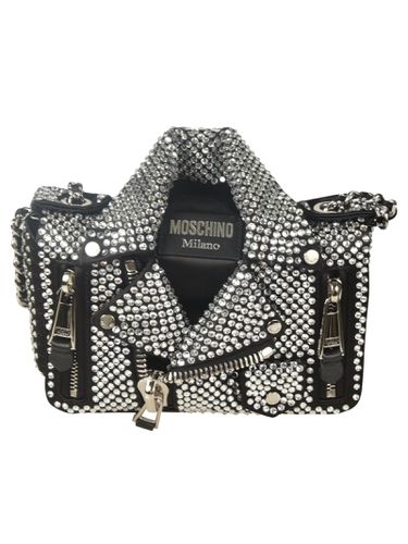 Embellished Biker Jacket Shoulder Bag - Moschino - Modalova