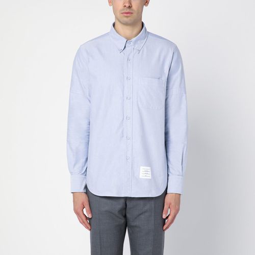 Light Blue Cotton Button-down Shirt - Thom Browne - Modalova