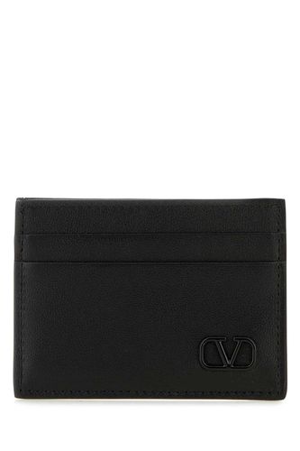 Leather Vlogo Card Holder - Valentino Garavani - Modalova