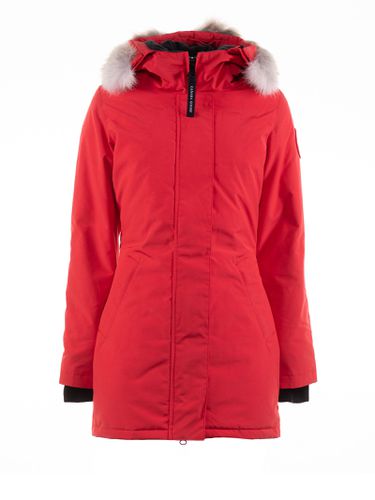 Parka With Logo On The Sleeve - Canada Goose - Modalova