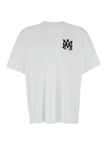 Oversized T-shirt With Contrasting Logo Print In Cotton Man - AMIRI - Modalova