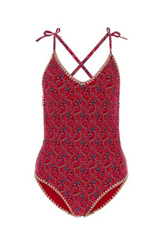 Printed Stretch Nylon Swan Swimsuit - Isabel Marant - Modalova