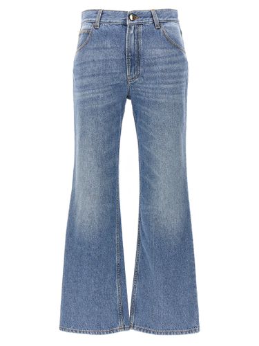 Chloé Denim Cropped Cut Jeans - Chloé - Modalova