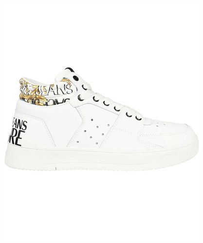 Logo Detail Leather Sneakers - Versace Jeans Couture - Modalova