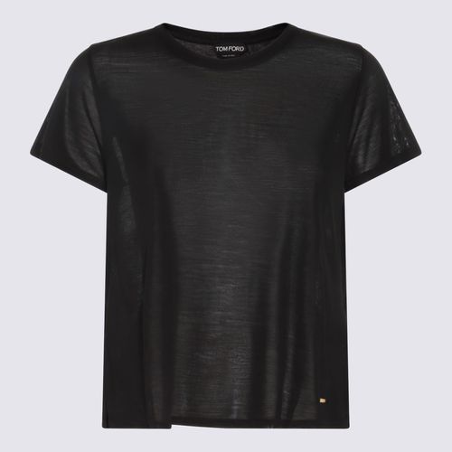 Tom Ford Black Silk T-shirt - Tom Ford - Modalova