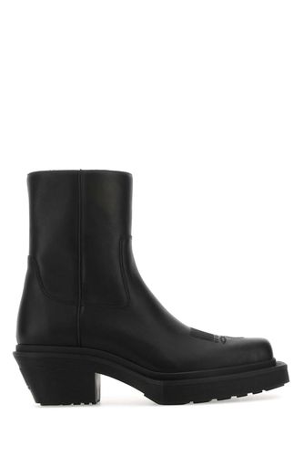 VTMNTS Black Leather Ankle Boots - VTMNTS - Modalova