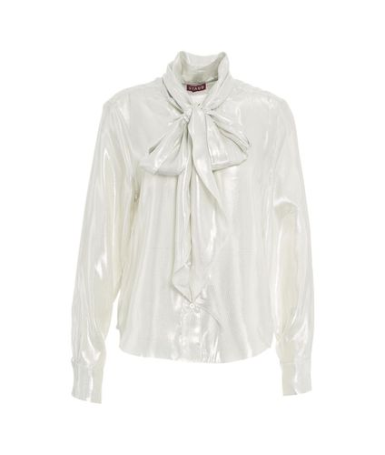 STAUD Bow Detailed Glitter Blouse - STAUD - Modalova