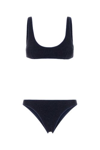 Midnight Blue Nylon Blend Bikini - Oseree - Modalova