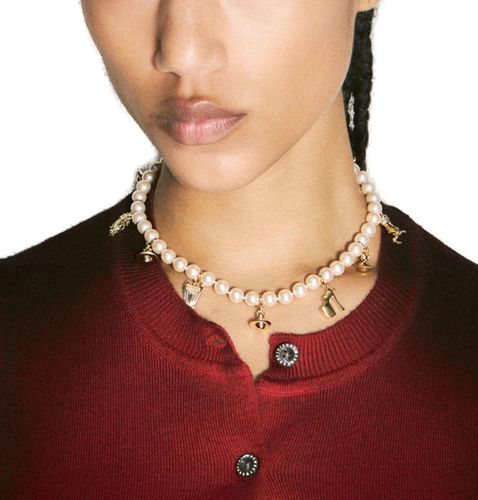 Anglo Pendant Embellished Necklace - Vivienne Westwood - Modalova