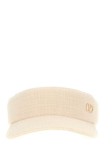 Cream Cotton Visor Hat - Valentino Garavani - Modalova