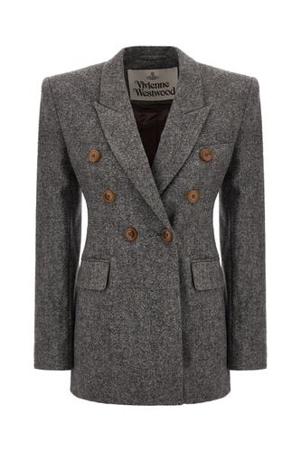 Melange Stretch Wool Blend Blazer - Vivienne Westwood - Modalova