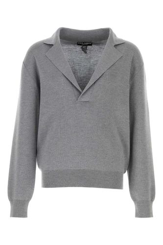 Grey Wool Blend Sweater - Dolce & Gabbana - Modalova