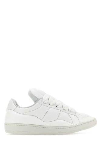 White Nappa Leather Curb Xl Sneakers - Lanvin - Modalova