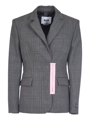 MSGM Zipped Check Jacket - MSGM - Modalova