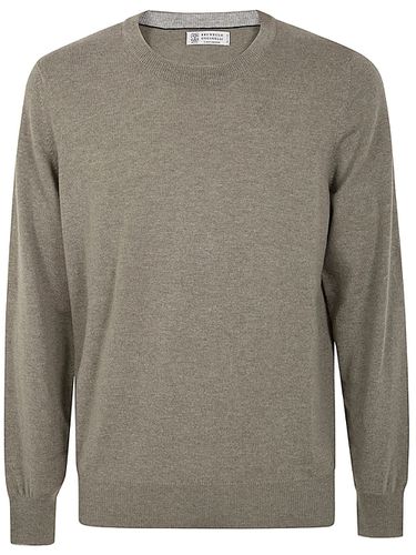 Long Sleeves Crew Neck Sweater - Brunello Cucinelli - Modalova