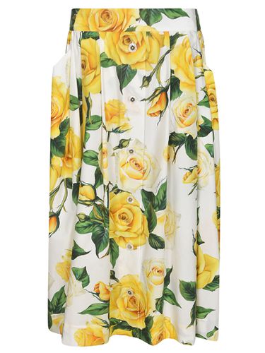 Dolce & Gabbana Flower Skirt - Dolce & Gabbana - Modalova