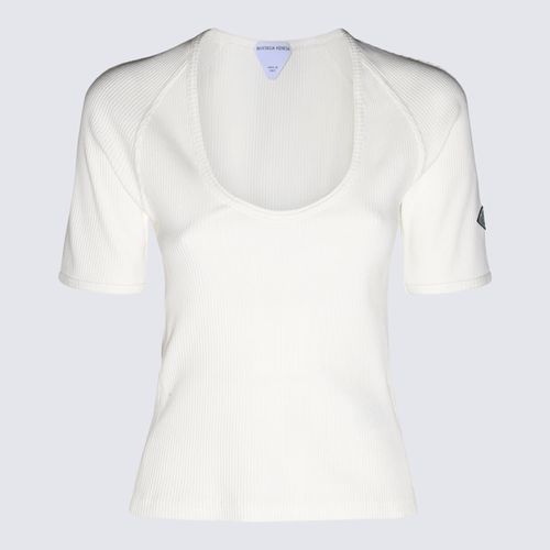 Bottega Veneta Chalk Cotton Top - Bottega Veneta - Modalova