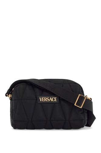 Quilted Nylon Camera Bag With - Versace - Modalova