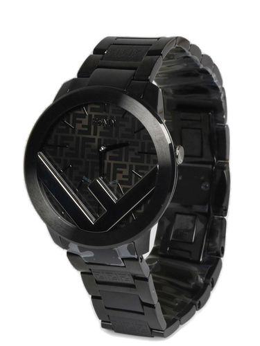 Fendi Ff Motif 41mm Round Watch - Fendi - Modalova