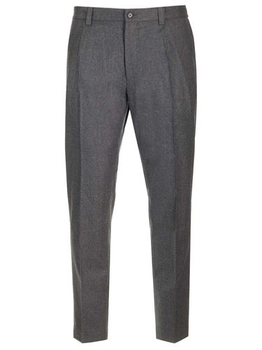 Melange Flannel Trousers - Dolce & Gabbana - Modalova