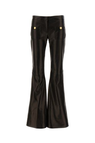 Palm Angels Black Leather Pant - Palm Angels - Modalova