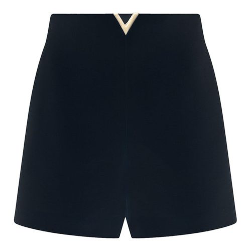 Crepe Couture Logo Plaque Tailored Shorts - Valentino Garavani - Modalova