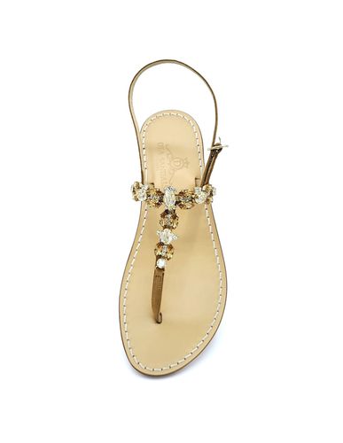 Pizzolungo Gold Jewel Sandals - Dea Sandals - Modalova