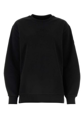 Black Cotton Oversize Sweatshirt - Moncler - Modalova