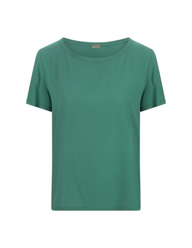 Her Shirt Green Opaque Silk T-shirt - Her Shirt - Modalova