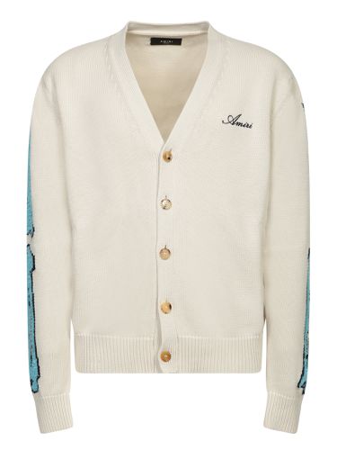 AMIRI Cardigan In Beige Cotton - AMIRI - Modalova