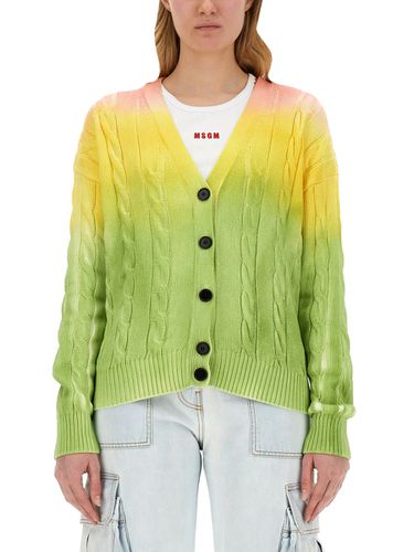 MSGM Degrade Cardigan - MSGM - Modalova