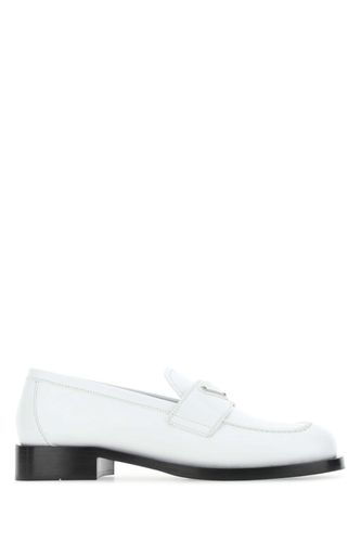 Prada White Leather Loafers - Prada - Modalova